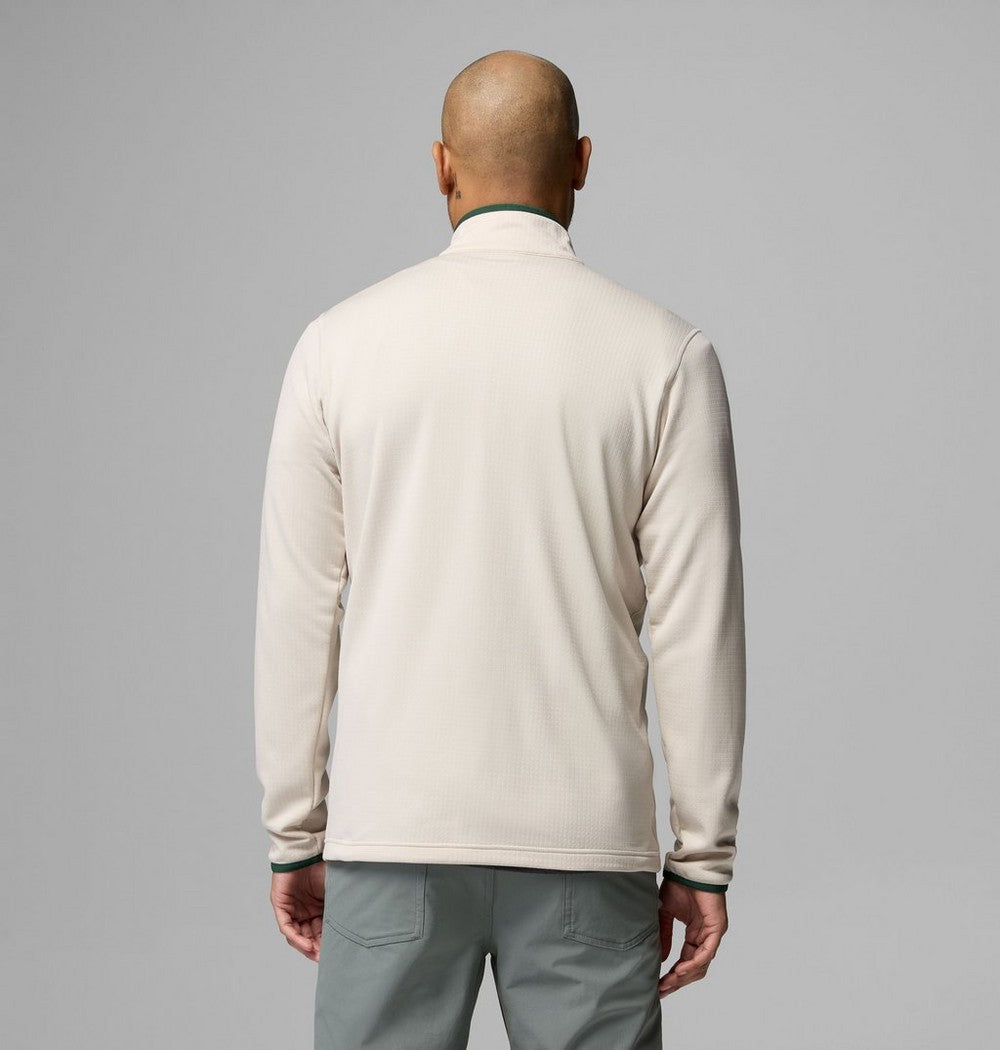 Men's Grid Fleece Half-Zip Pullover - Gray