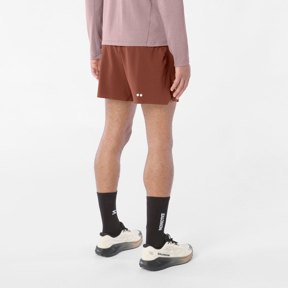 Men's 5-Inch Running Shorts - Brown