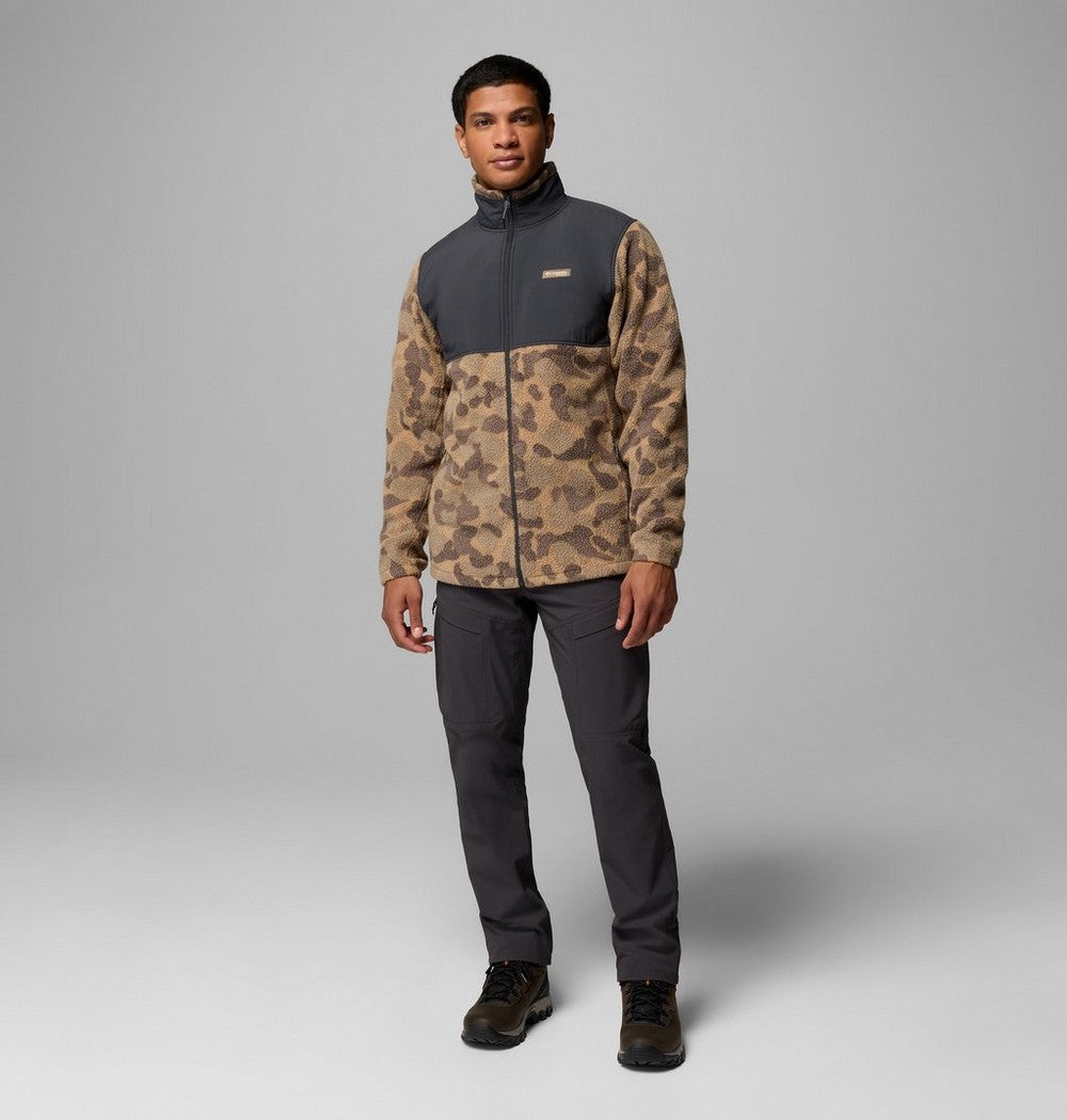 Men's Water-Resistant Sherpa Fleece Jacket - Camo