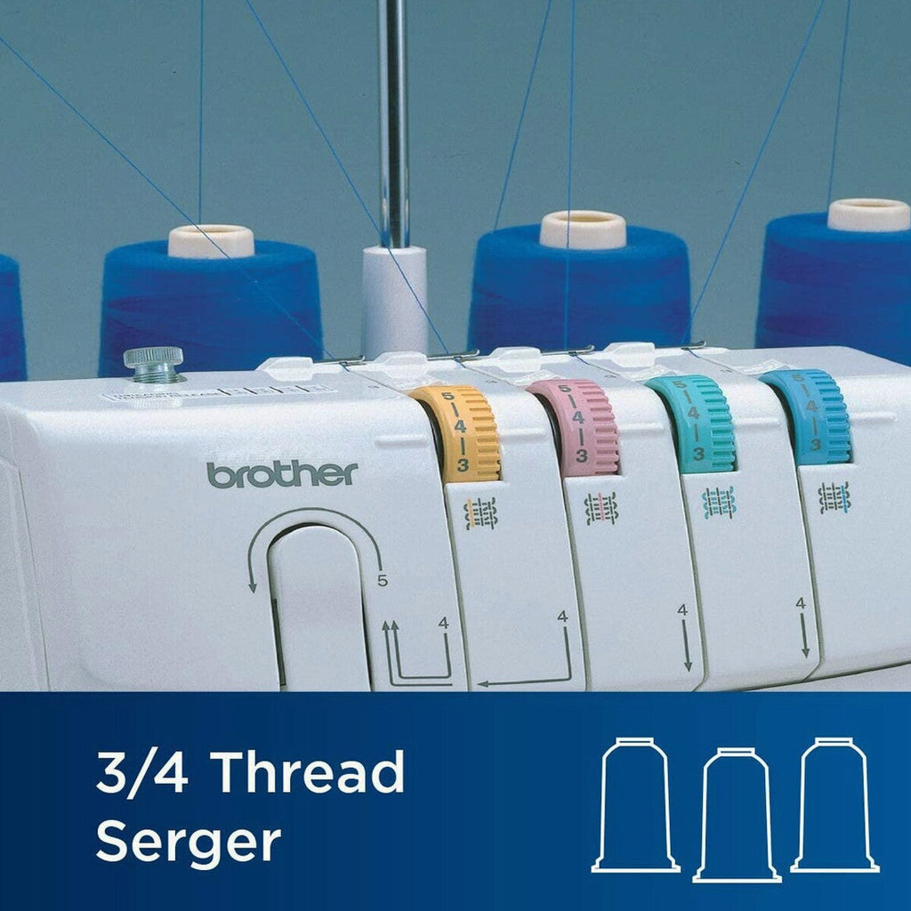 Brother 3/4 Thread Serger With Differential Feed And 3 Accessory Feet - 1034D