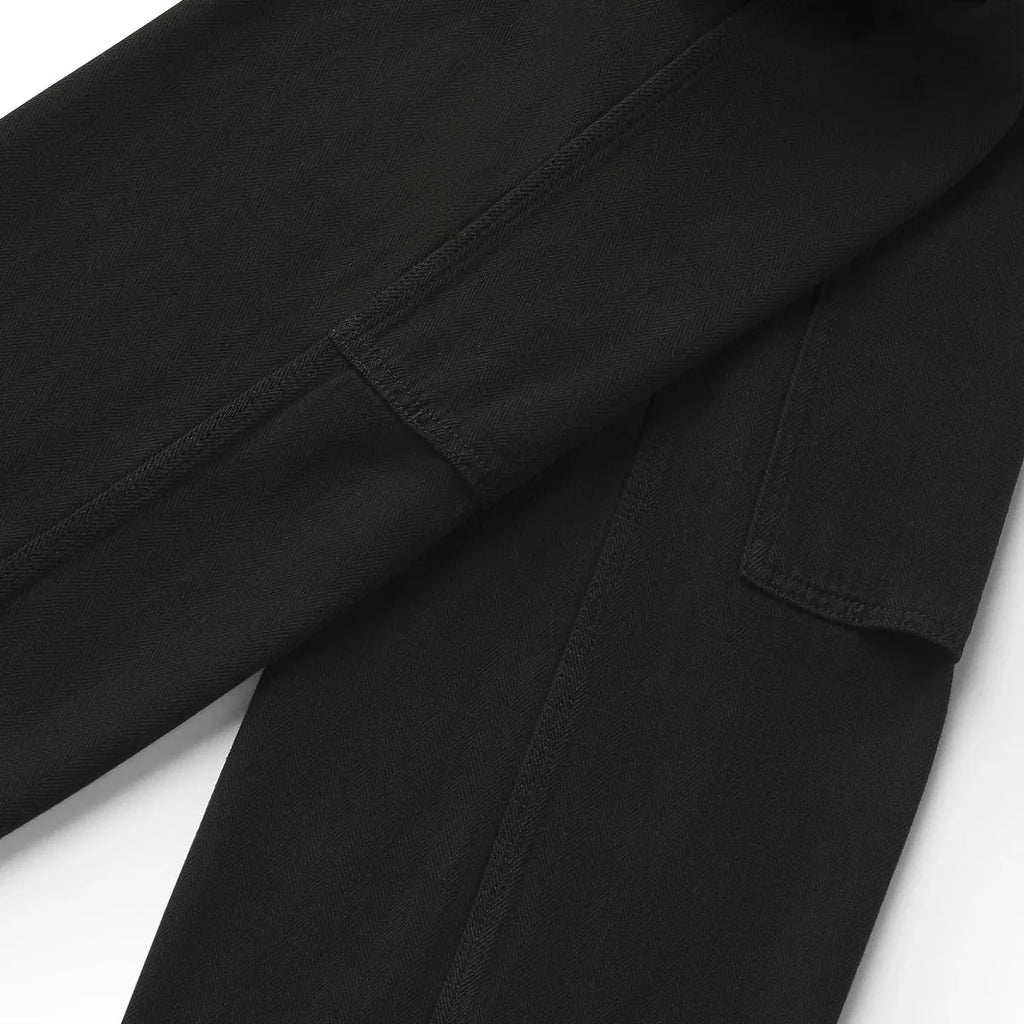 Men's Double-Knee Work Pants - Herringbone Black