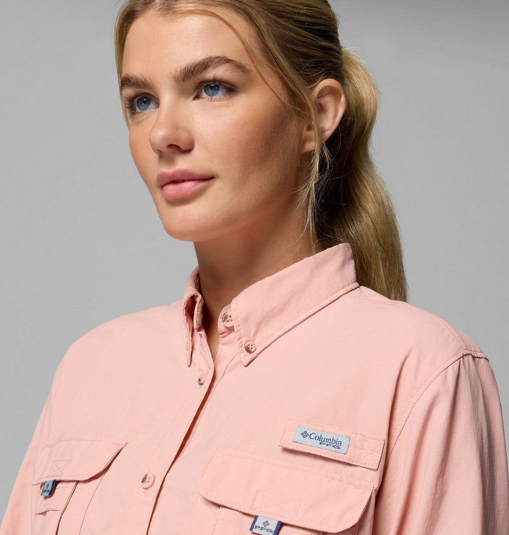 Women's Long Sleeve Fishing Shirt - Pink