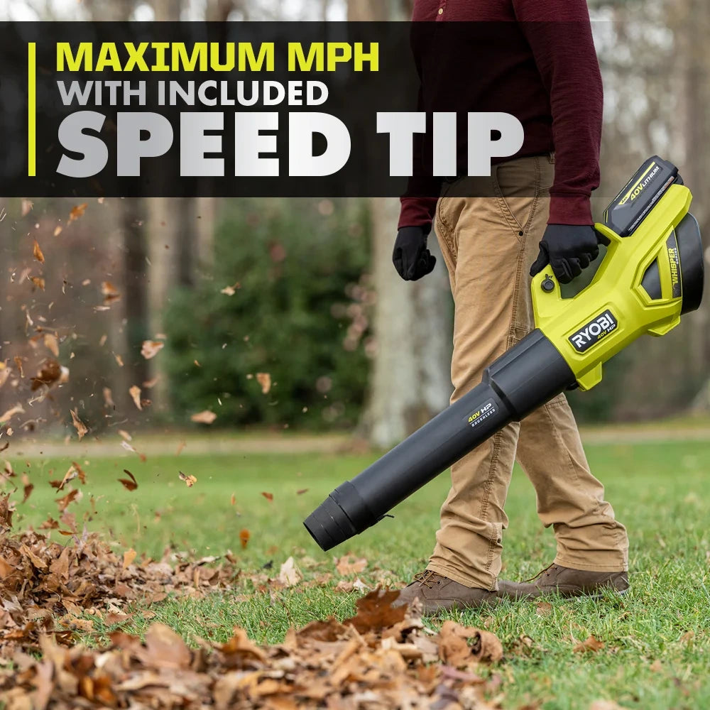 40V Brushless 650 CFM Cordless Leaf Blower Kit