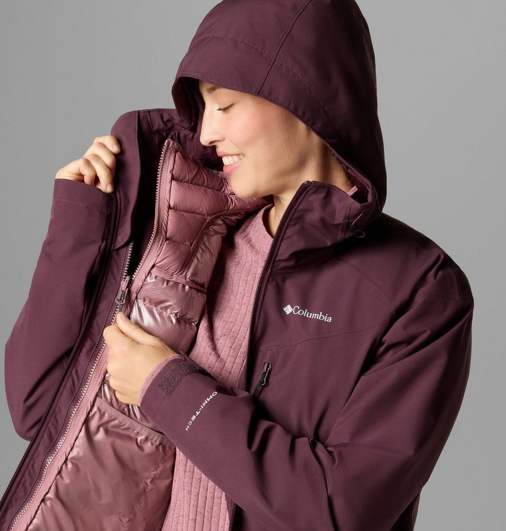 Women's 3-In-1 Waterproof Jacket - Brown