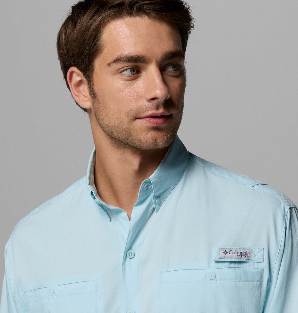 Men's Long-Sleeve Fishing Shirt - Teal