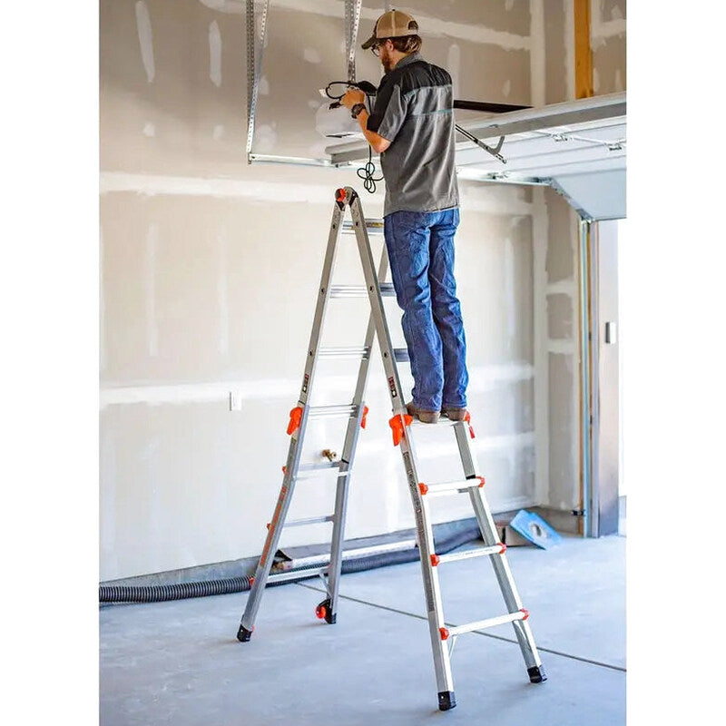 Little Giant Velocity 17-Foot Multi-Position Ladder - Type 1A Duty Rating, Aluminum Construction
