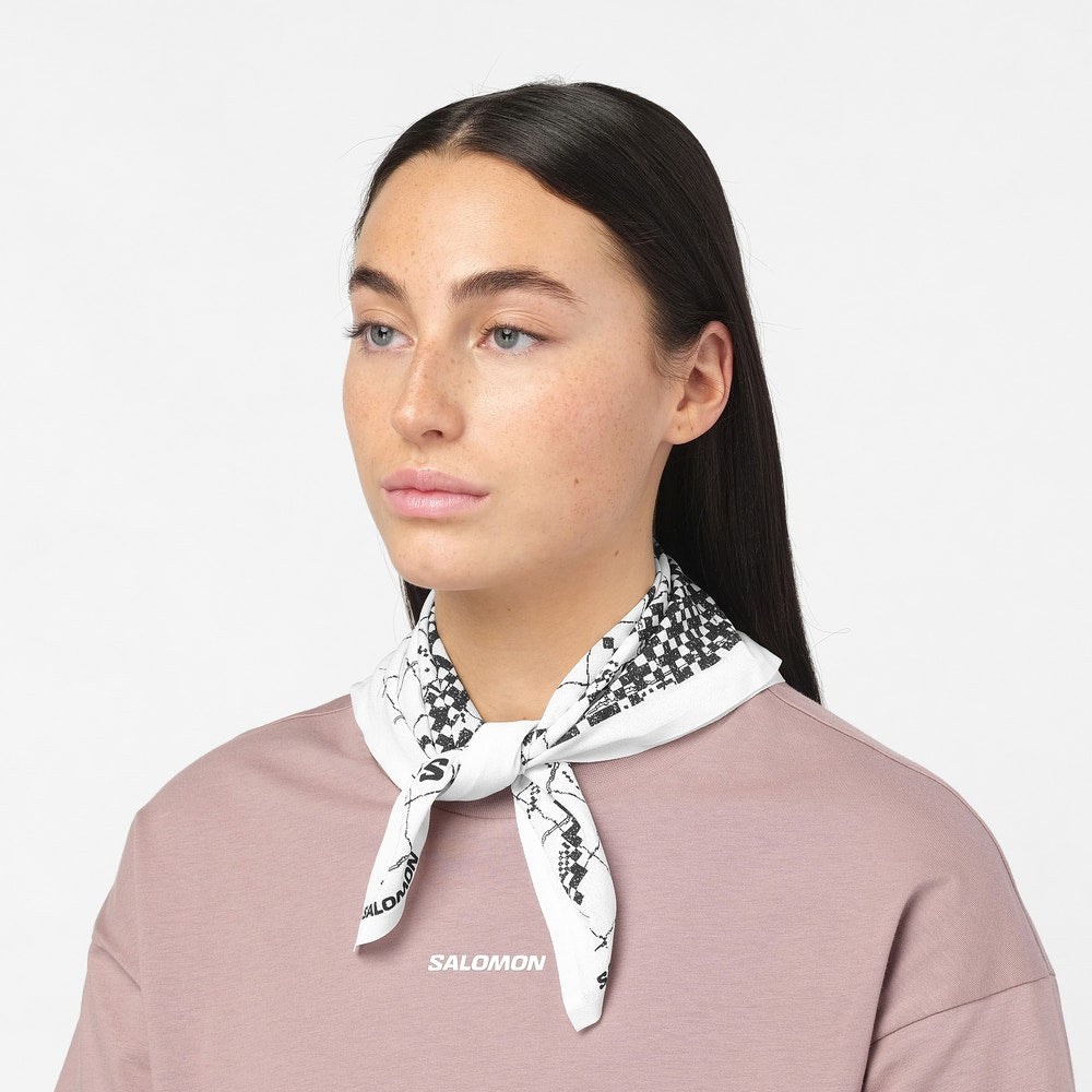 Graphic Polyester Bandana - Burnt Umber