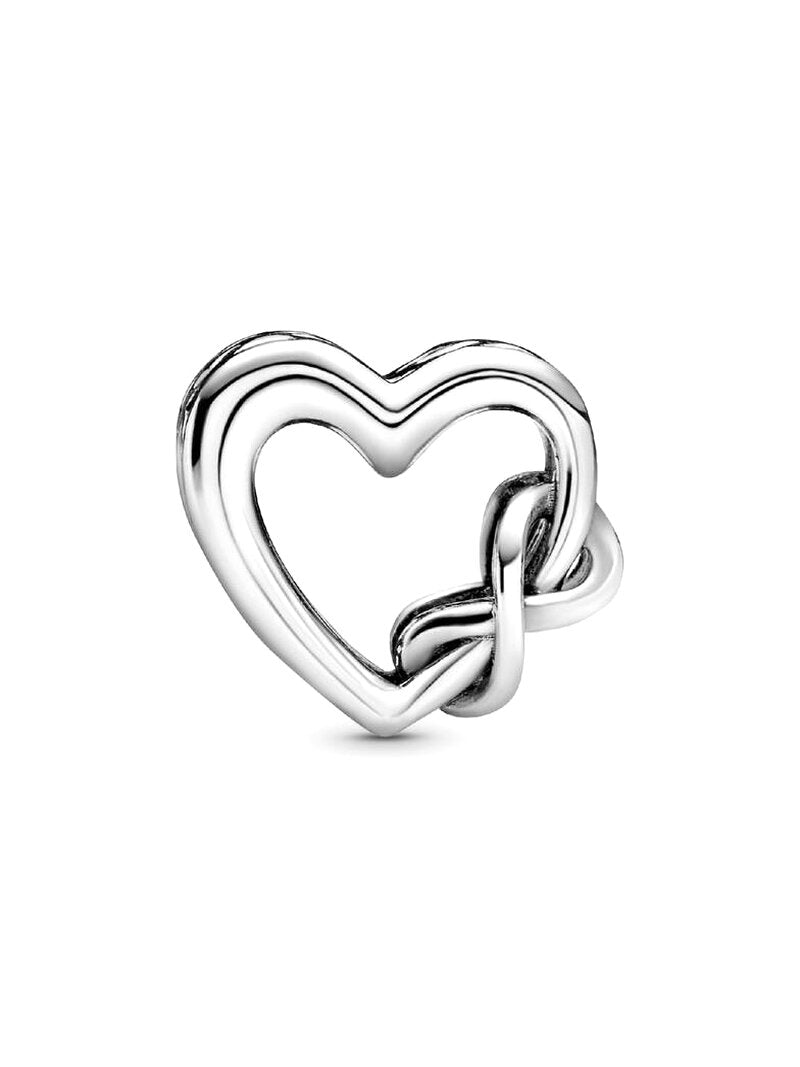 Sterling Silver Infinity Heart Engraved Charm