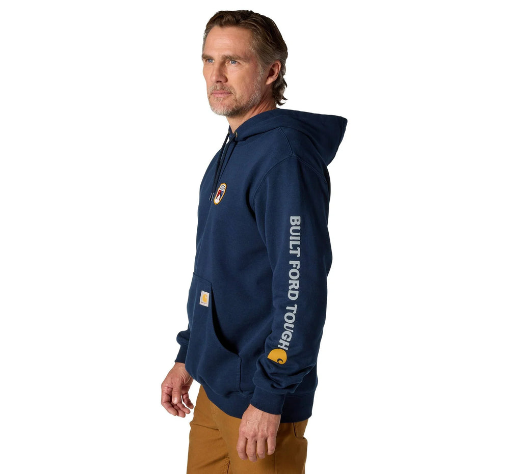 Men's Graphic Pullover Hoodie - Navy
