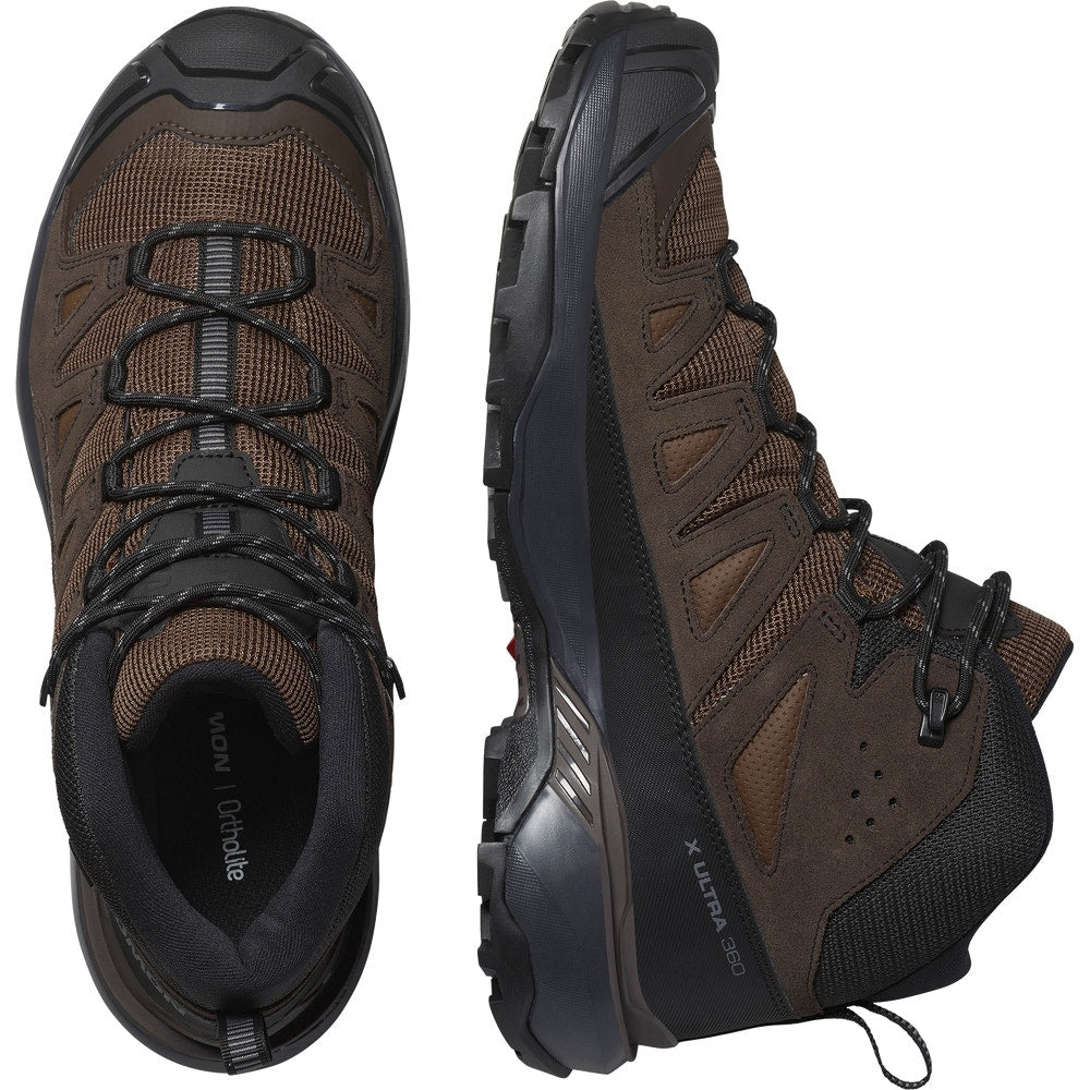 Men's Waterproof Leather Mid Hiking Boots - Tan