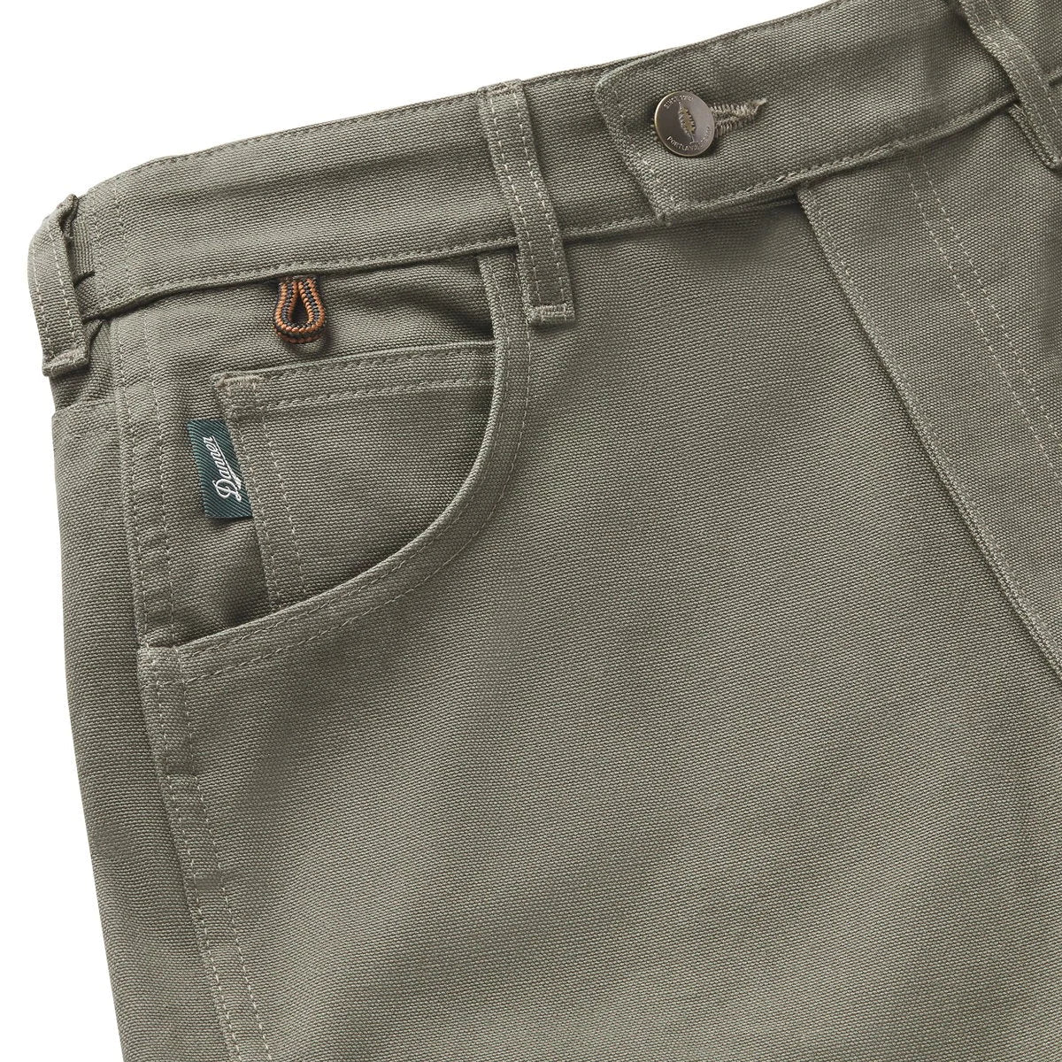Women's Double Knee Cotton Duck Pants - Olive