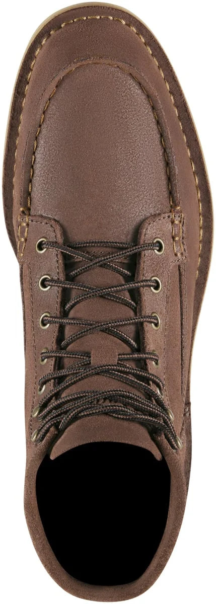 Men's 6-Inch Suede Moc Toe Work Boot - Brown