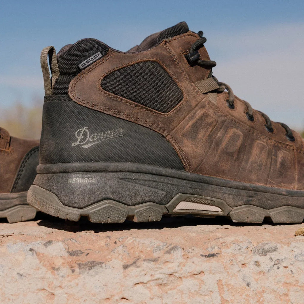 Women's Aluminum Toe Waterproof Work Boot - Brown/Olive