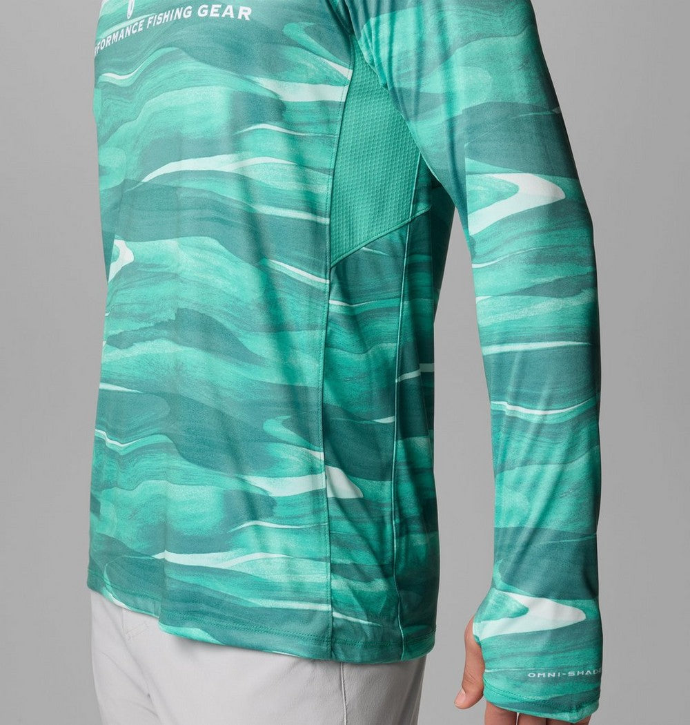 Men's Ventilated UPF 50 Sun Hoodie - Teal