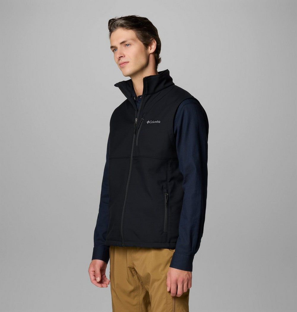Men's Wind-Resistant Softshell Vest - Gray