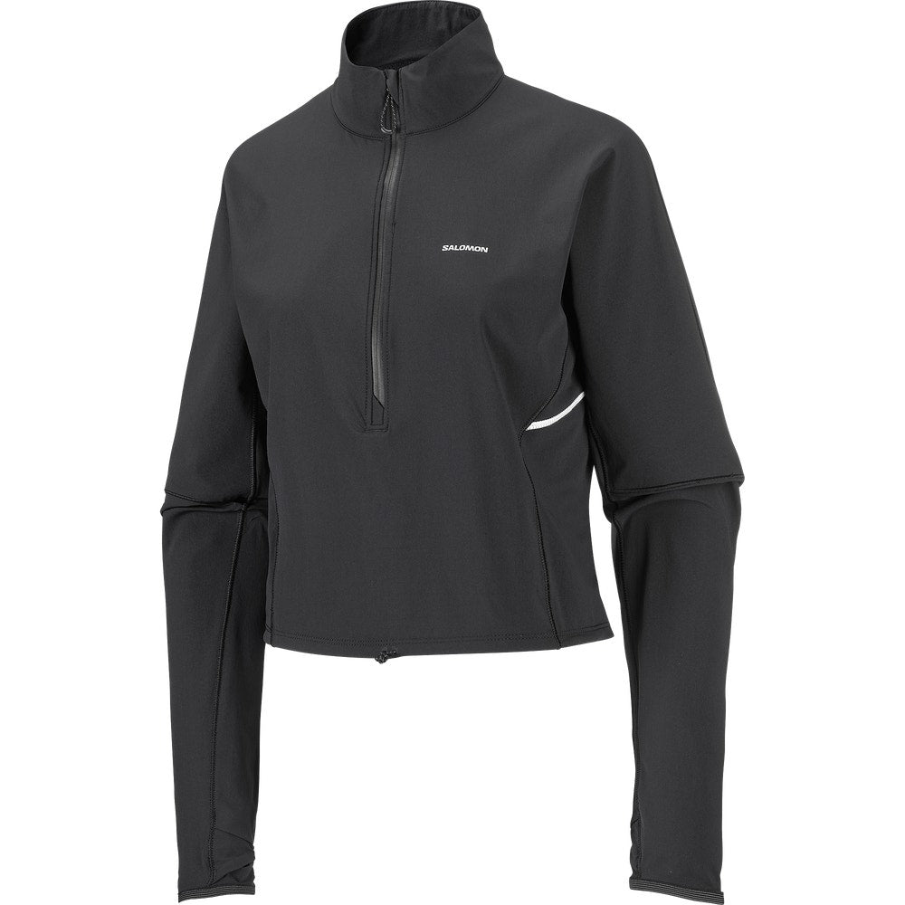 Women's Cropped Half-Zip Running Pullover