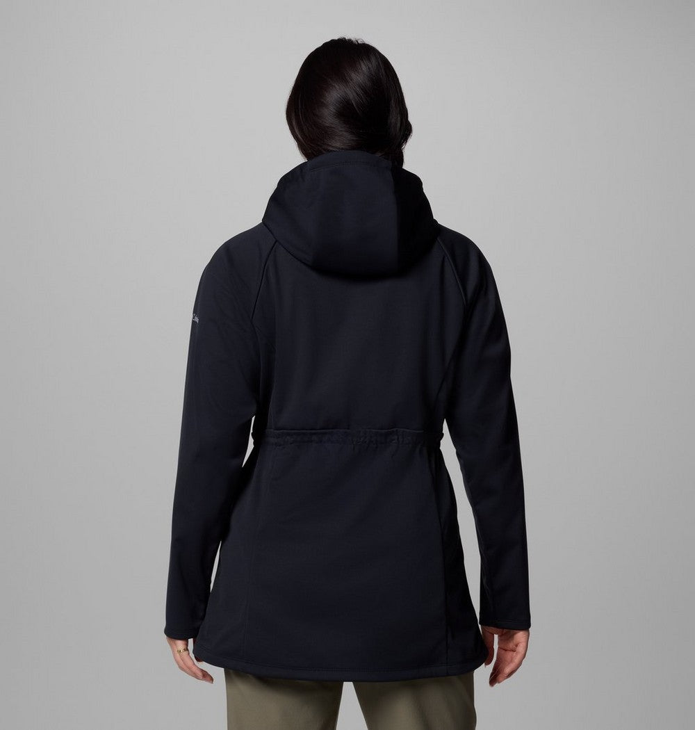 Women's Hooded Softshell Jacket - Stone Green