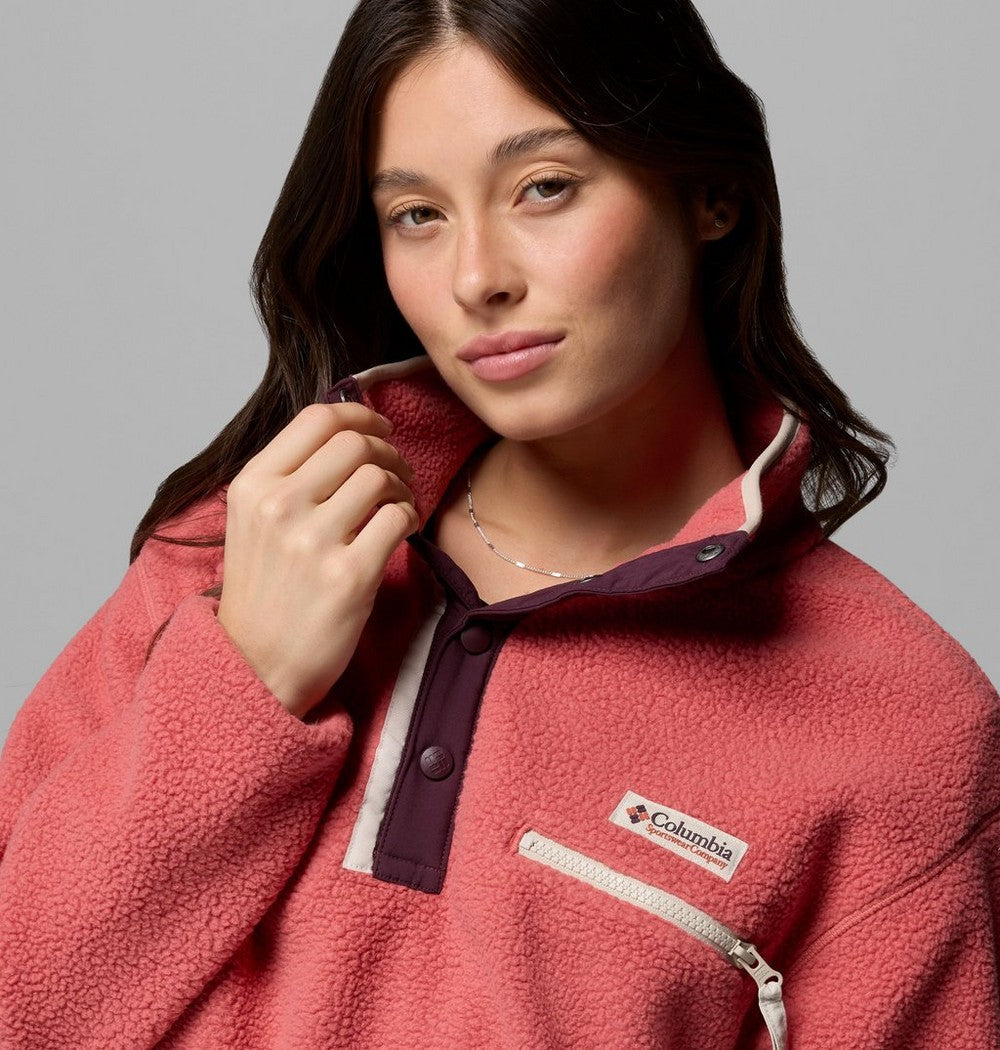 Women's Cropped Half-Snap Fleece Pullover