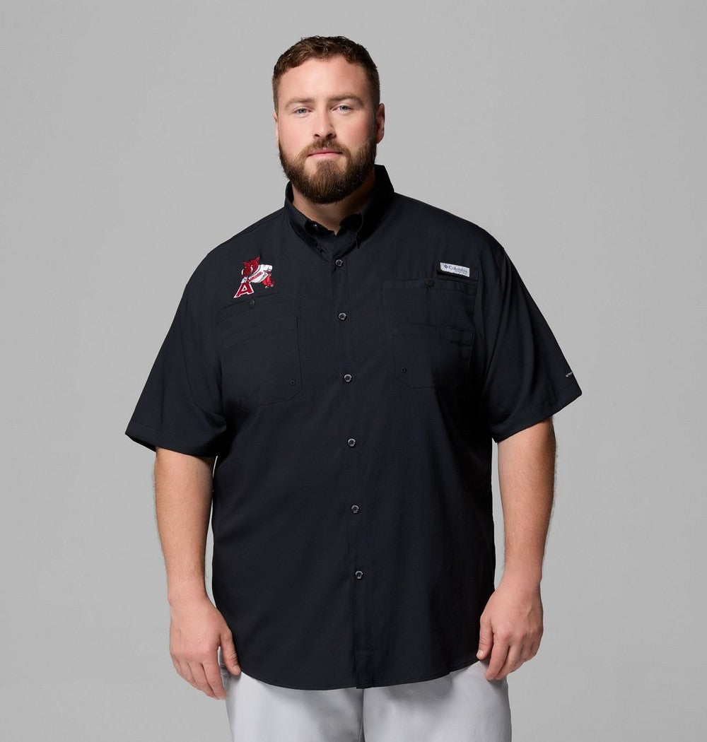 Men's Big UPF 40 Team Fishing Shirt - Black