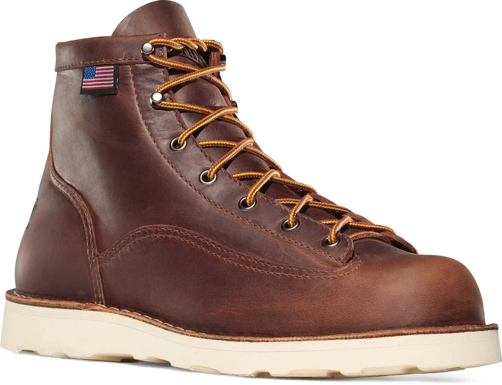 Men's 6-Inch Leather Work Boot - Brown