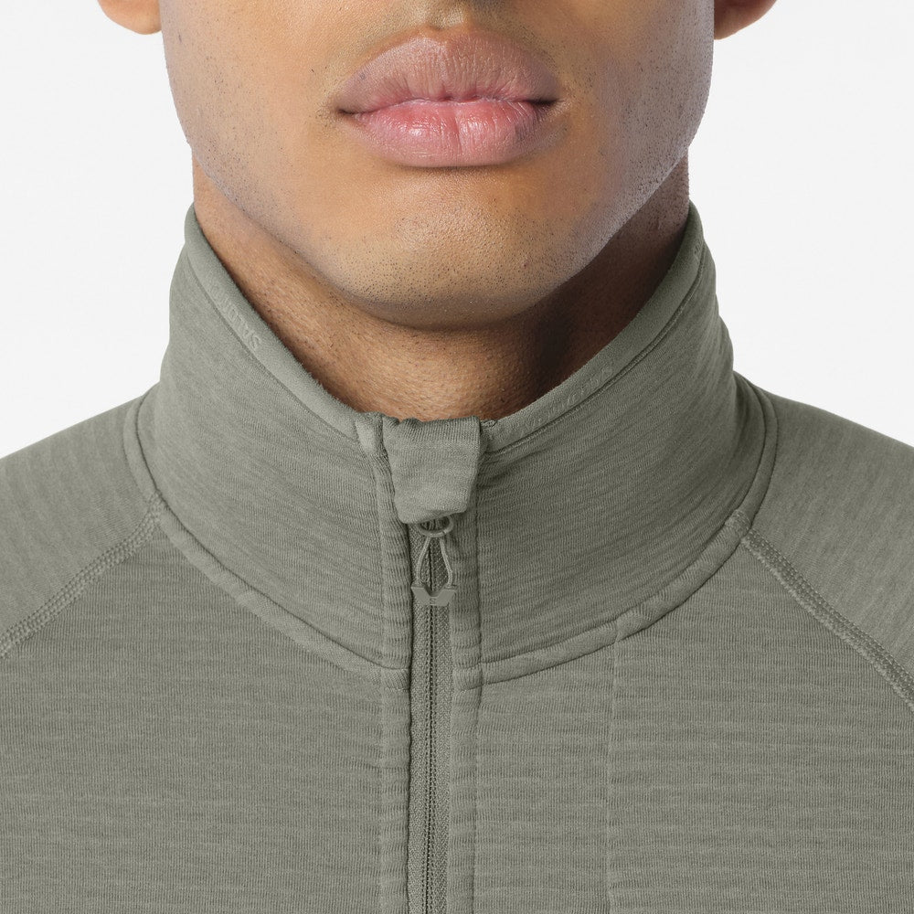Men's Lightweight Full-Zip Fleece - Gray