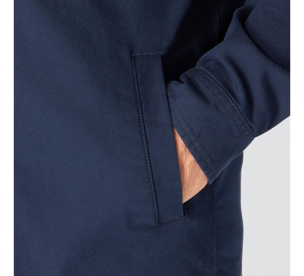 Men's Stretch Canvas Fleece-Lined Shirt Jacket
