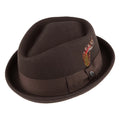Thread Jaxon & James Crushable Diamond Crown Pork Pie Hat - Brown