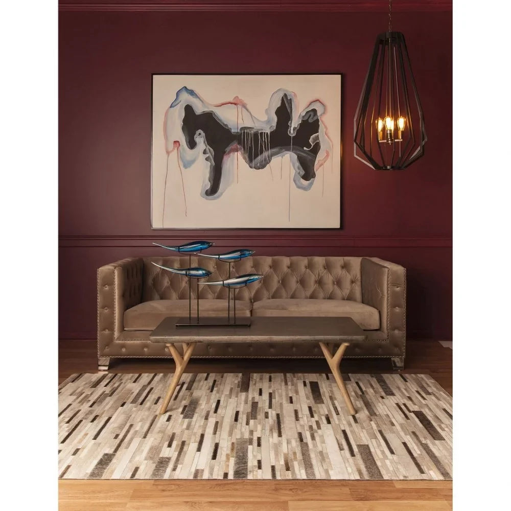 Bailey Street Home Round Accent Table With Concrete Top And Acacia Frame, 18.25 Inches W X 21.75 Inches H