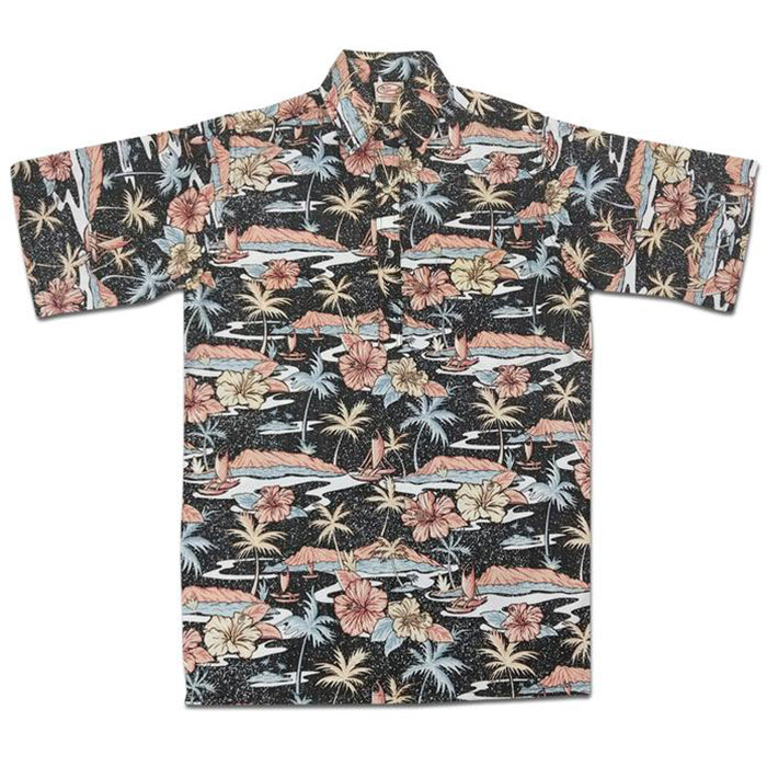 Old Hawaii Pullover (Black) Hawaiian Shirts