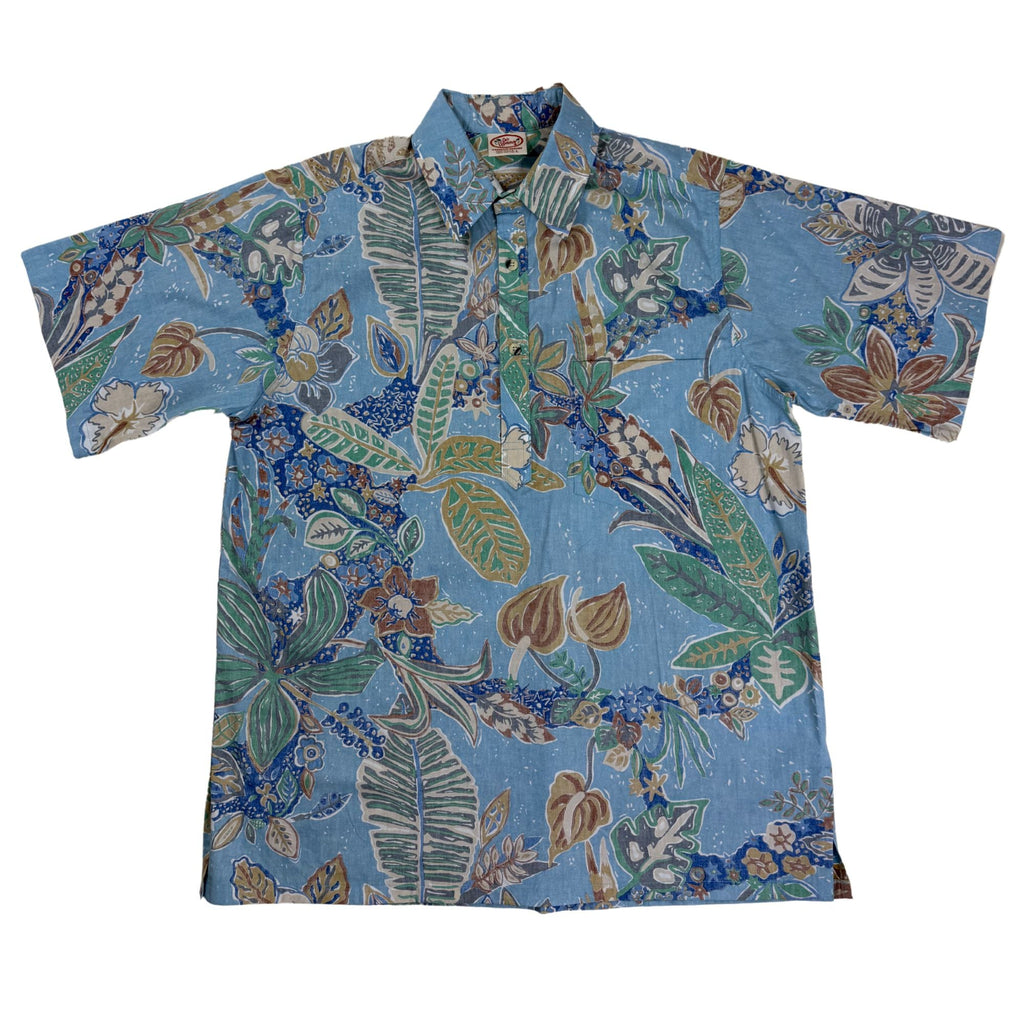 Pua Nui Pullover (Powder) Hawaiian Shirts