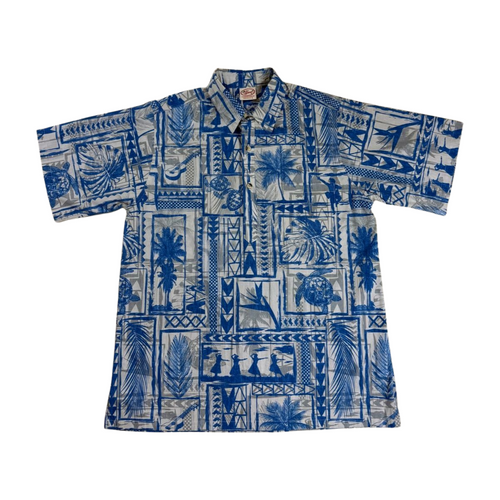 Hula Halau Pullover (Sage) Hawaiian Shirts