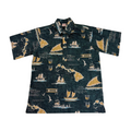 Island Map Rightside-Pullover (Green) Hawaiian Shirts