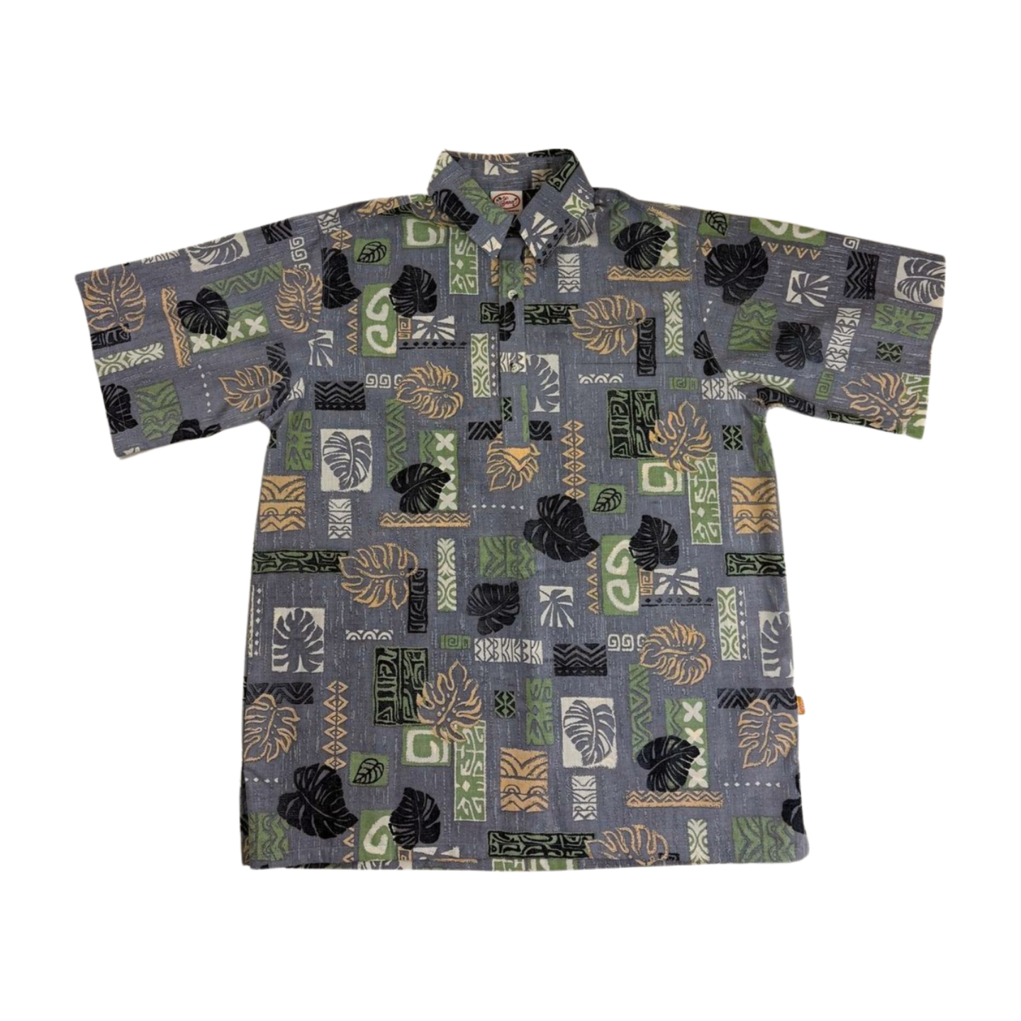 Monsterra Blocks Pullover (Charcoal) Hawaiian Shirts