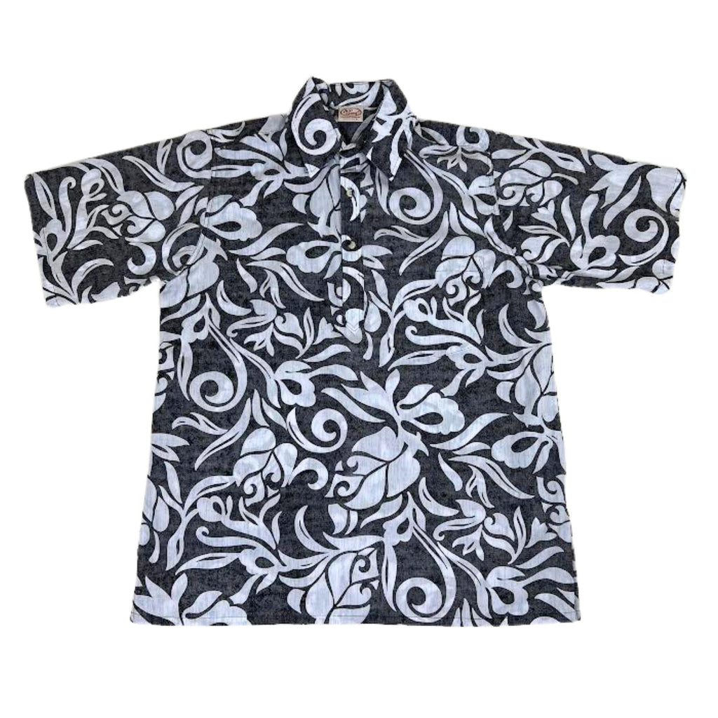 Tahiti Pareo Pullover (Black) Hawaiian Shirts