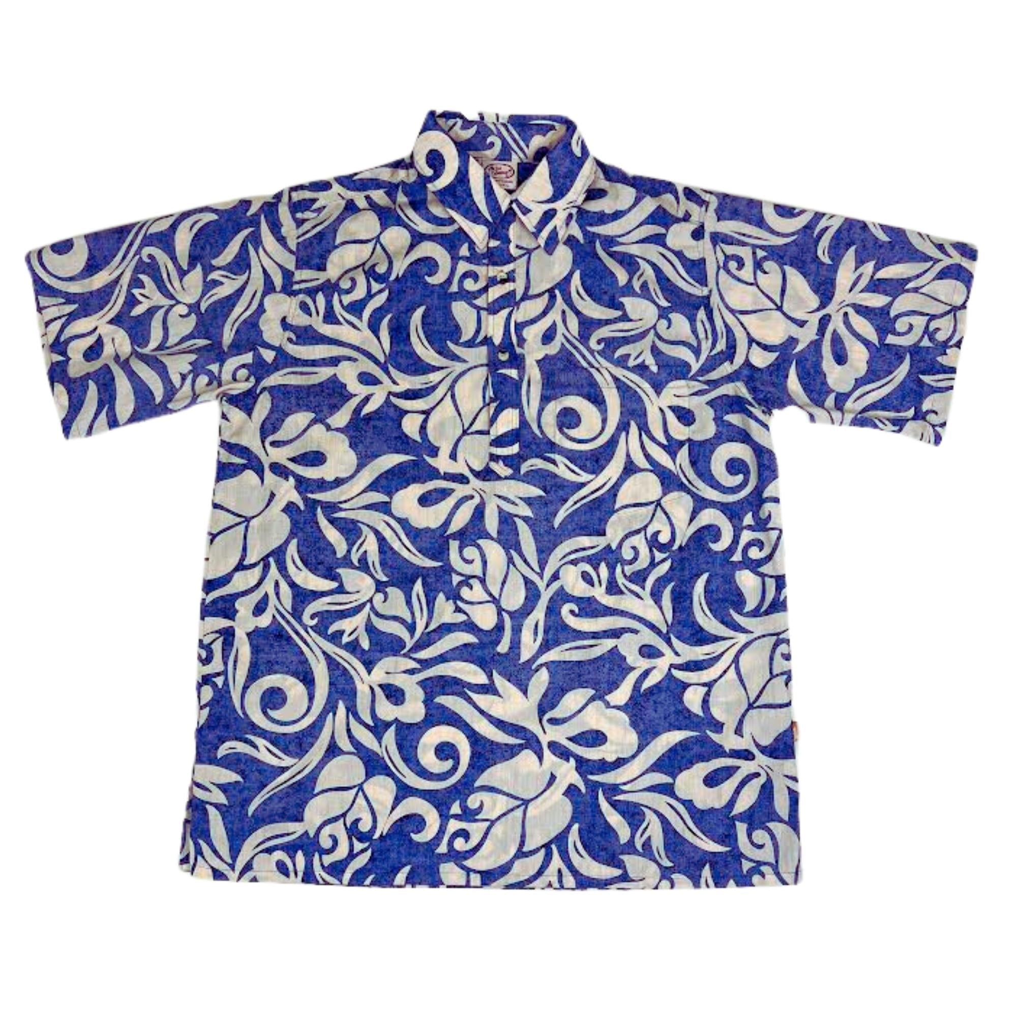 Tahiti Pareo Pullover (Navy) Hawaiian Shirts