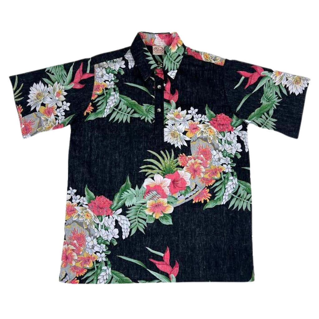 Aloha Nui Pullover (Black) Hawaiian Shirts