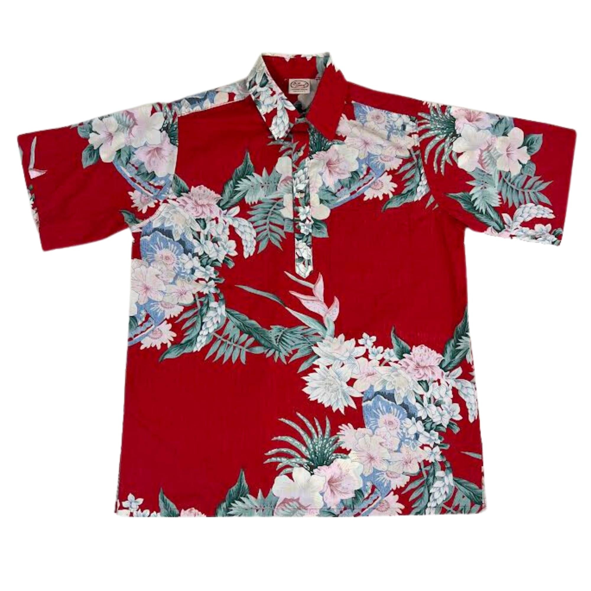 Aloha Nui Pullover (Red) Hawaiian Shirts
