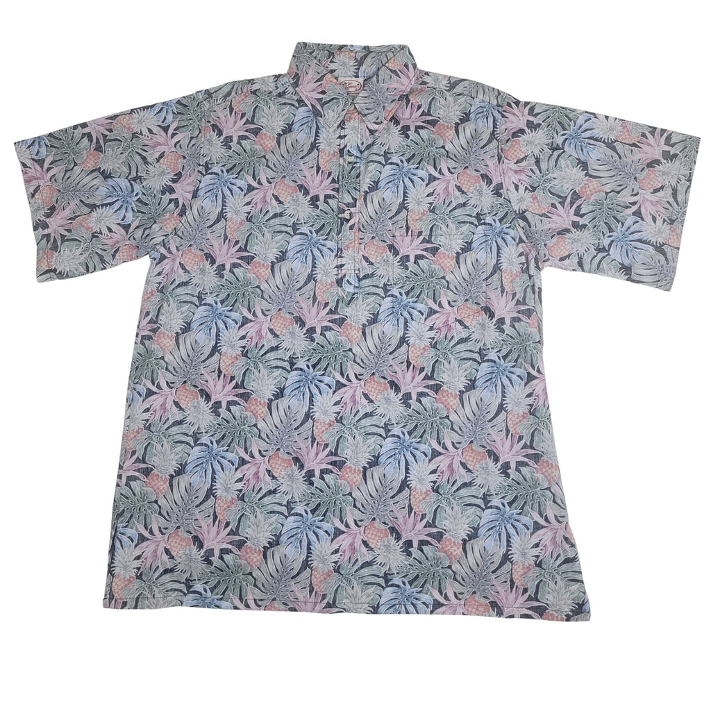Pineapple Party Pullover (Black) Hawaiian Shirts