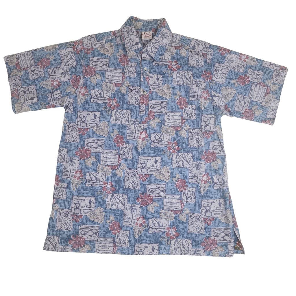 Petro Blocks Pullover (Slate) Hawaiian Shirts