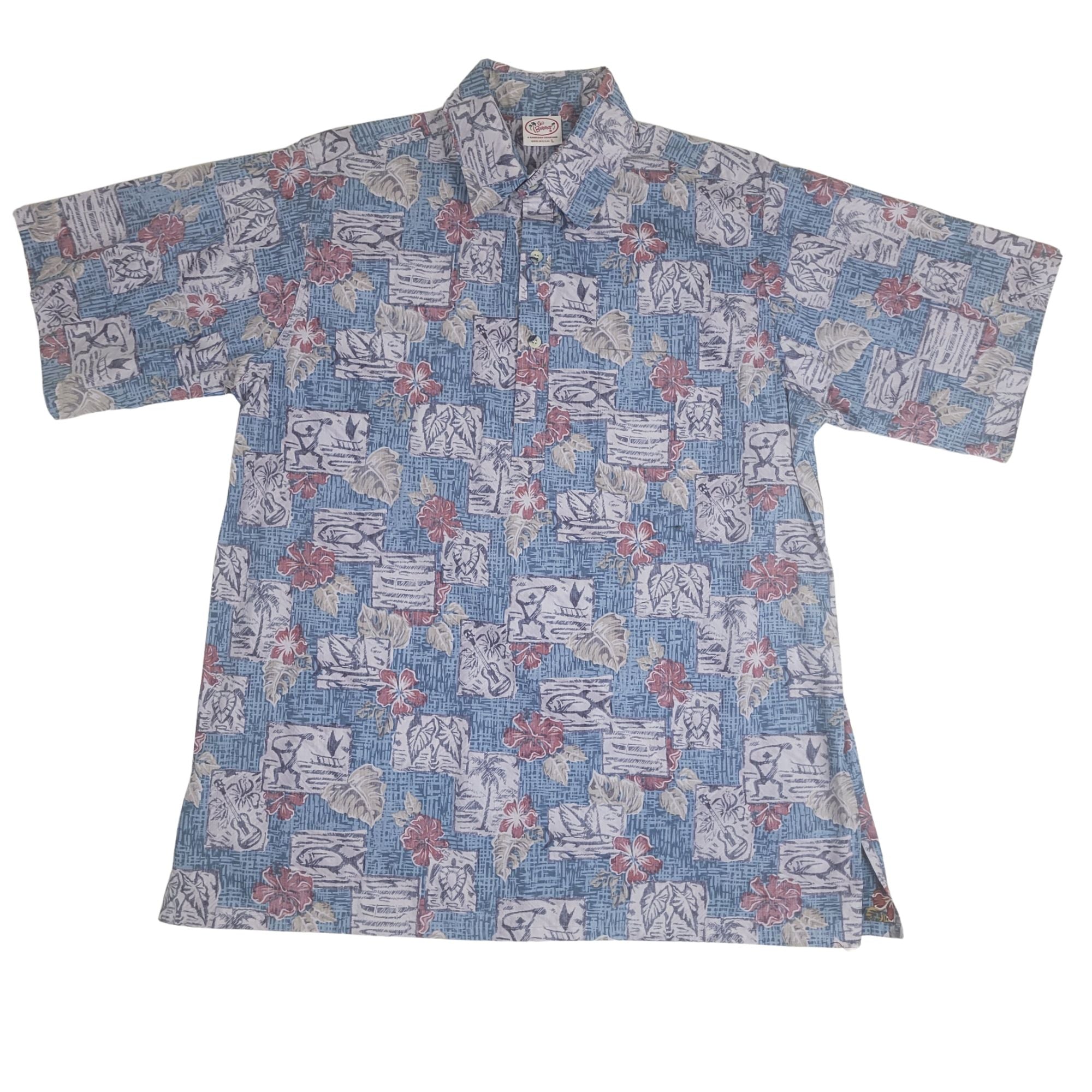 Petro Blocks Pullover (Slate) Hawaiian Shirts