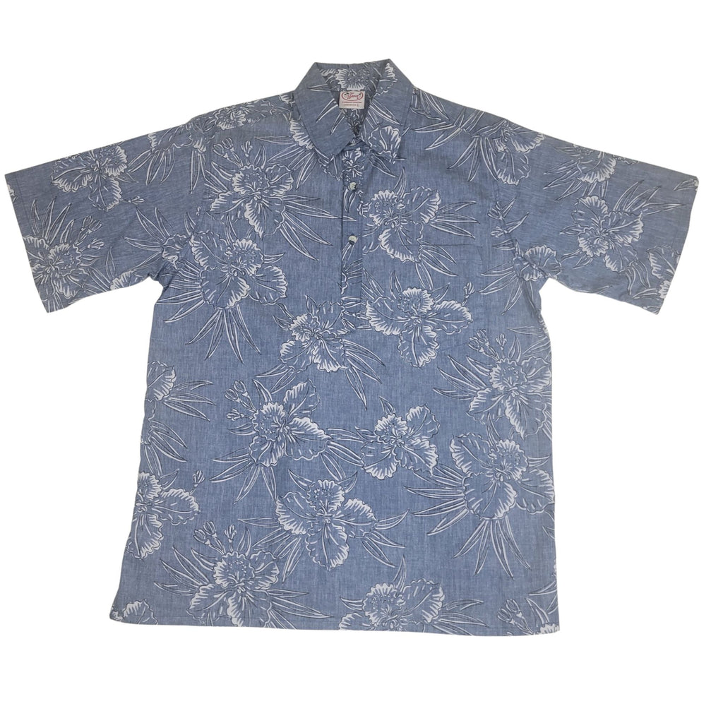 Orchid Lani Pullover (Charcoal) Hawaiian Shirts