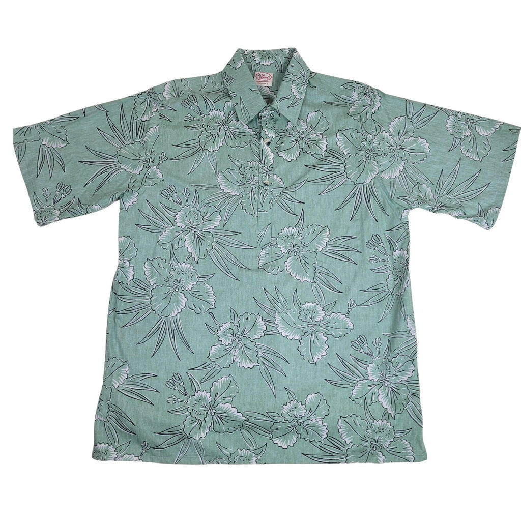Orchid Lani Pullover (Sage) Hawaiian Shirts