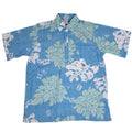 Tahitian Monsterra Pullover (Teal) Hawaiian Shirts