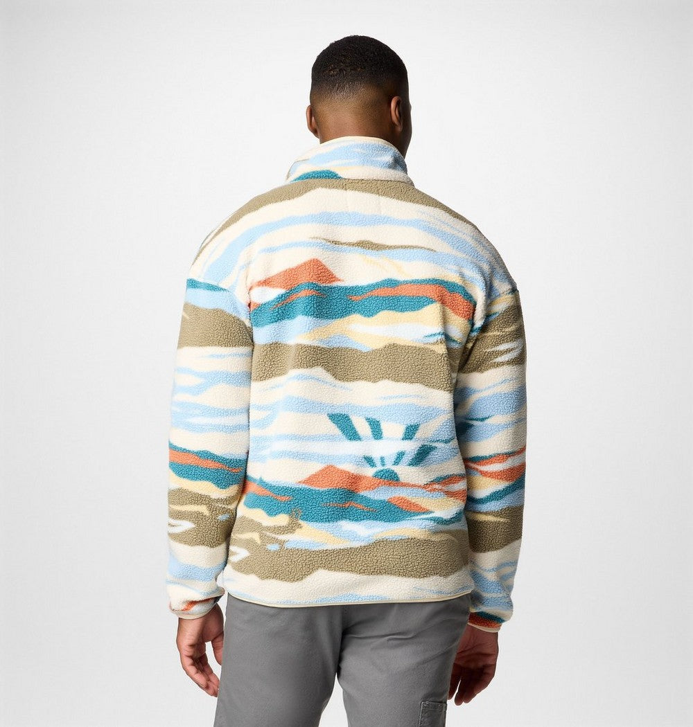Men's Printed Half-Snap Fleece Pullover