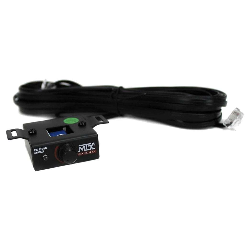 MTX Terminator Dual Loaded 12in 1200W Car Subwoofer Enclosure With Amplifier And 8-Gauge Amp Kit
