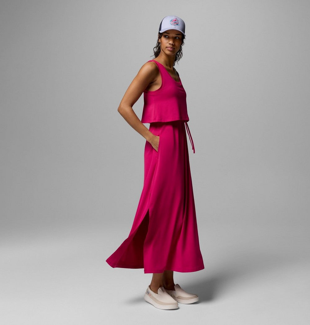 Women's UPF 50 Maxi Dress - Guava Pink