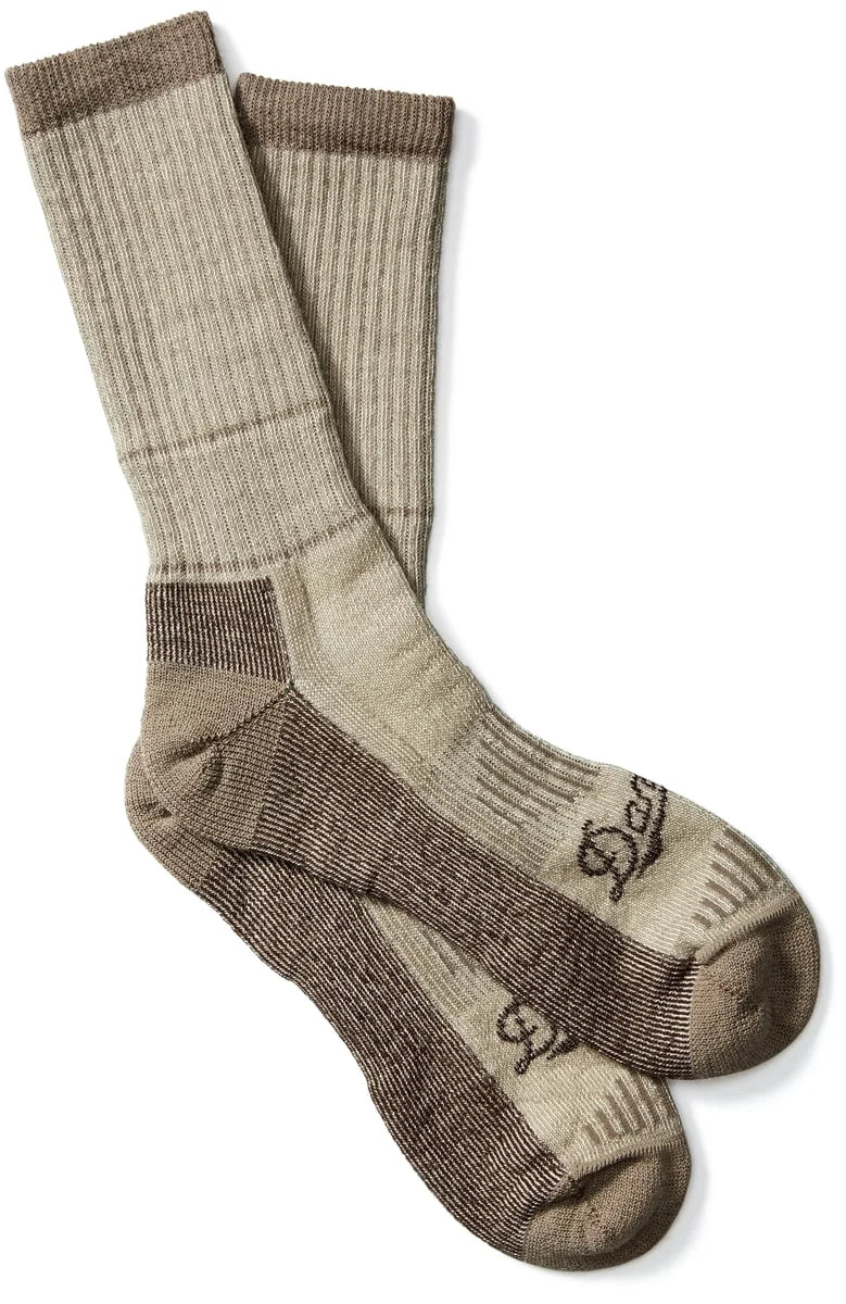 Midweight Merino Hunting Crew Socks - Brown Heather