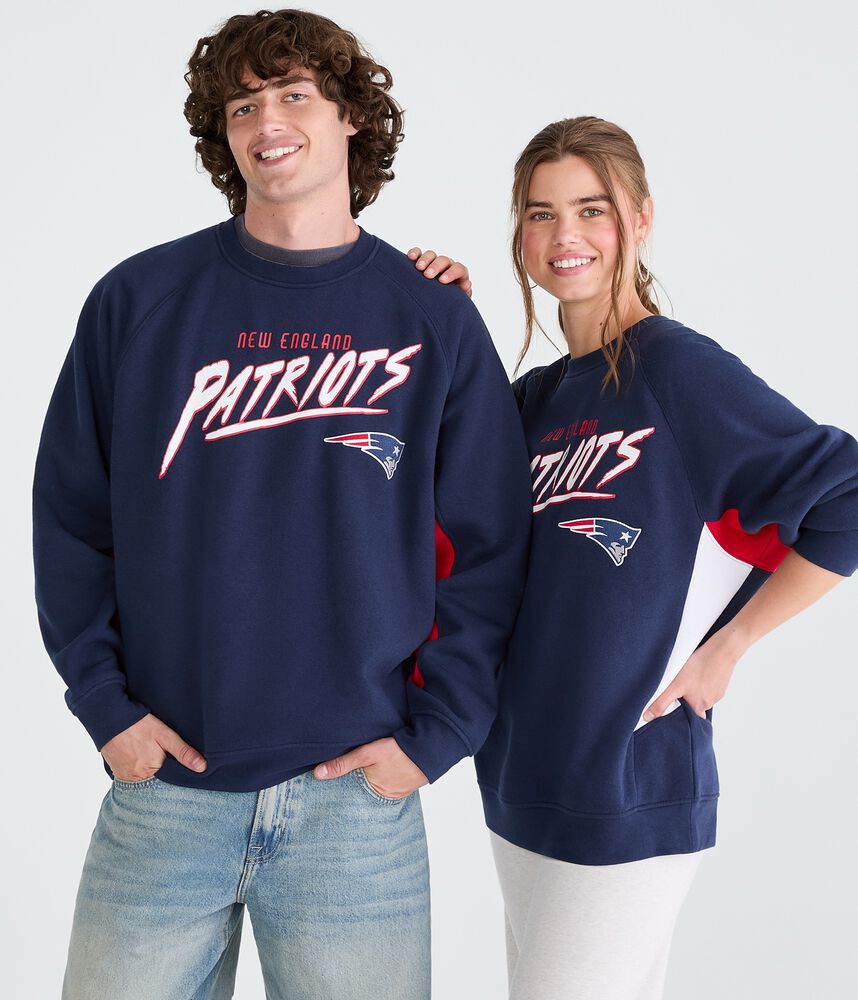Colorblock Team Graphic Crew Sweatshirt