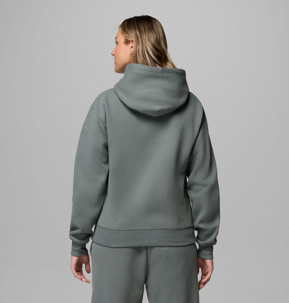 Women's Midweight Cotton Blend Hoodie - Brown