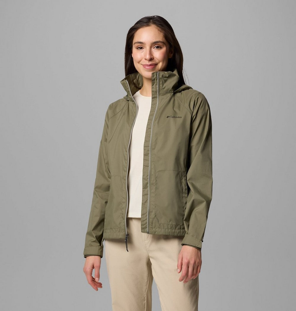 Women's Packable Water-Repellent Jacket - Blue